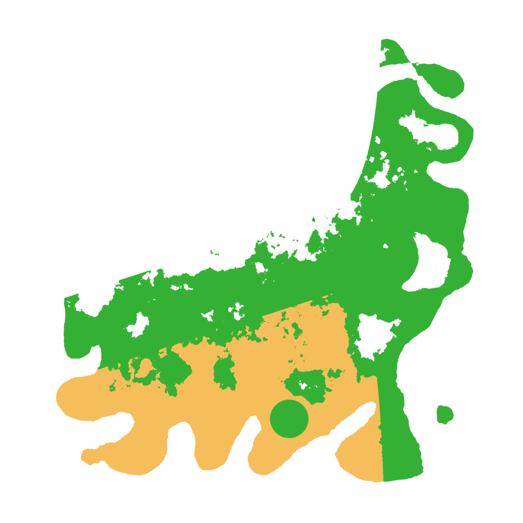 Biome Rust Map: Barren, Size: 3600, Seed: 2051