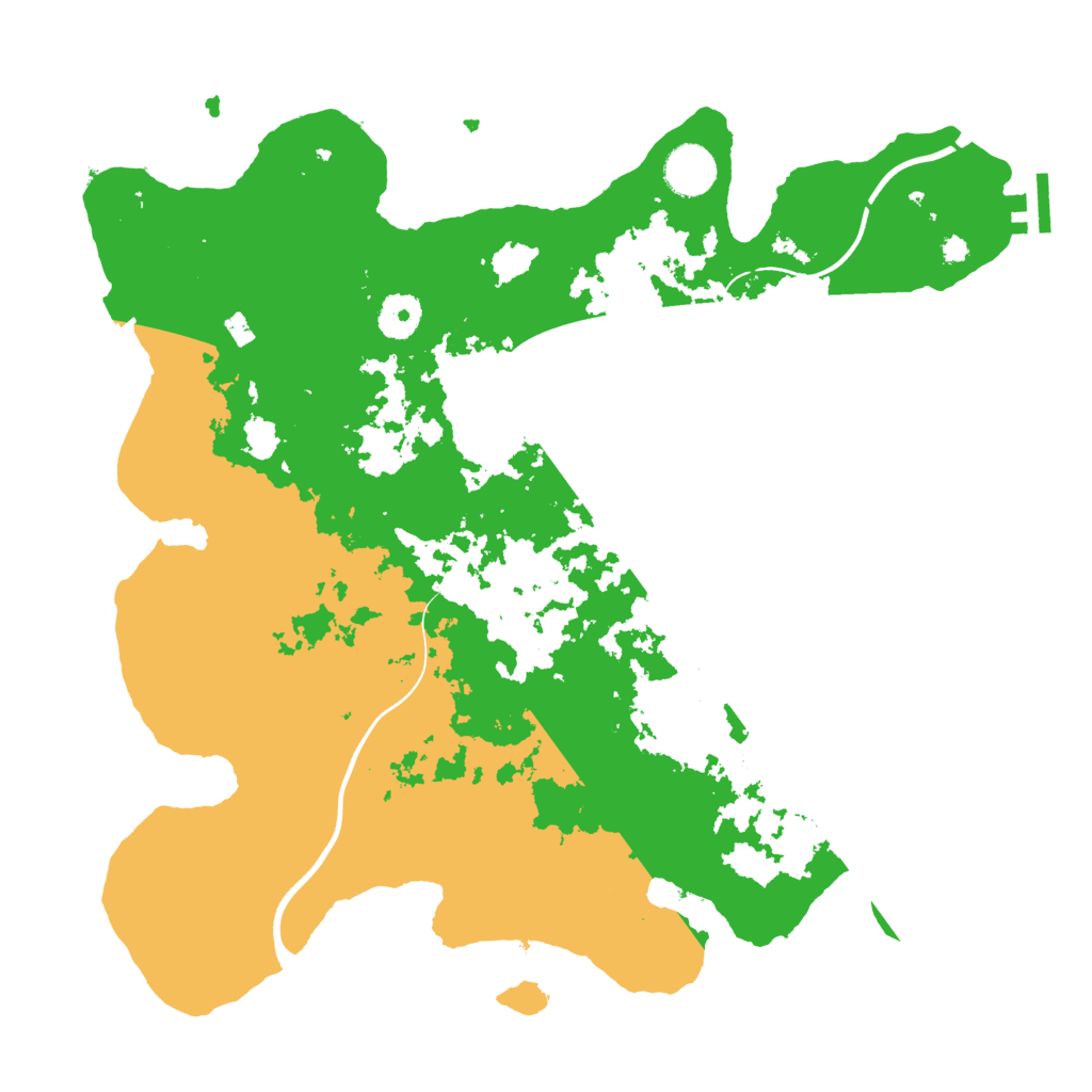 Biome Rust Map: Procedural Map, Size: 3700, Seed: 1754138076
