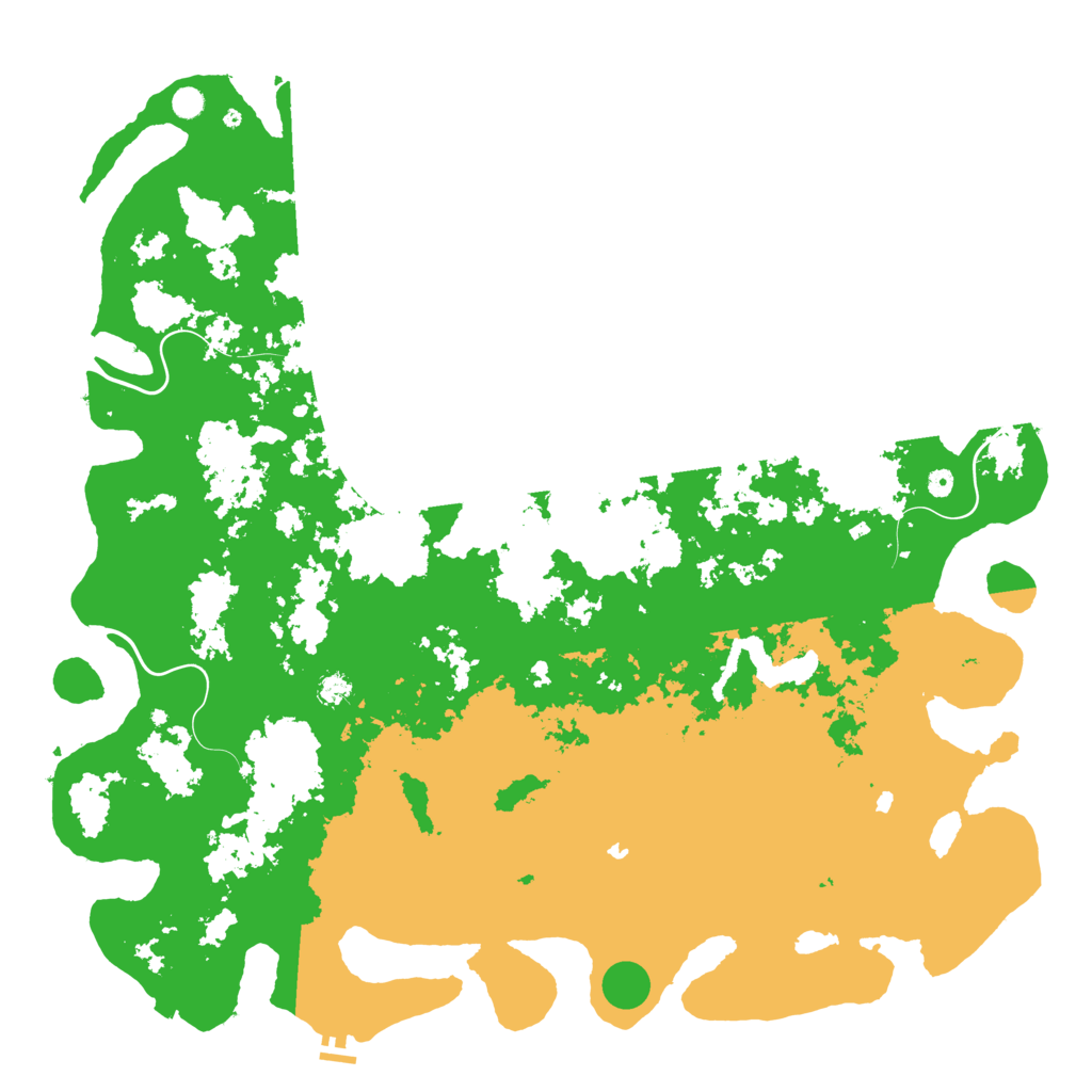 Biome Rust Map: Procedural Map, Size: 6000, Seed: 58