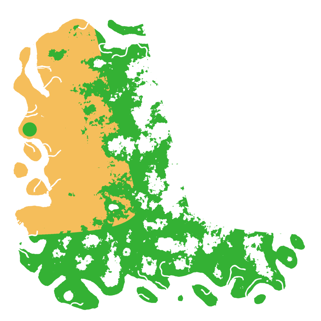 Biome Rust Map: Procedural Map, Size: 6000, Seed: 45687786