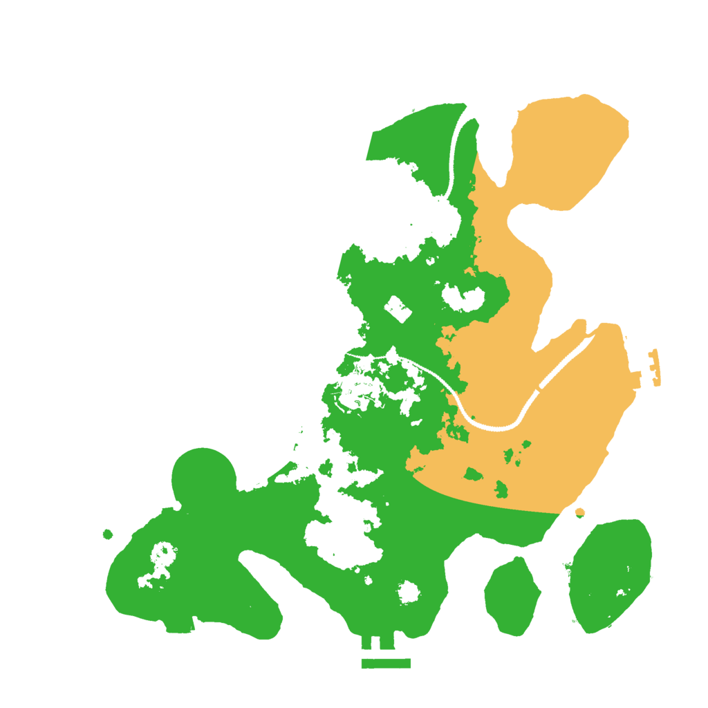 Biome Rust Map: Procedural Map, Size: 2900, Seed: 3072