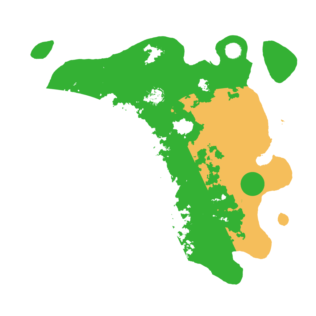Biome Rust Map: Barren, Size: 3500, Seed: 121