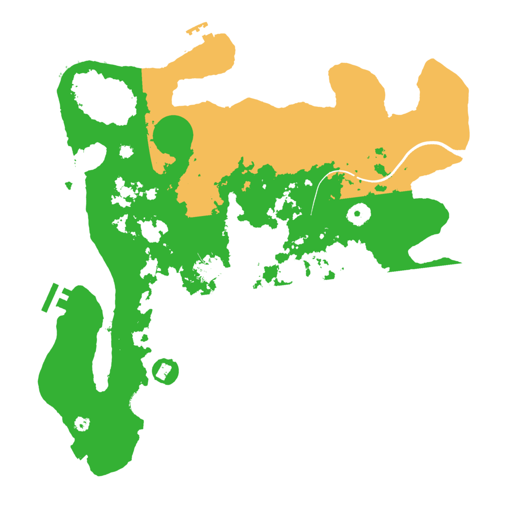 Biome Rust Map: Procedural Map, Size: 3500, Seed: 1505252