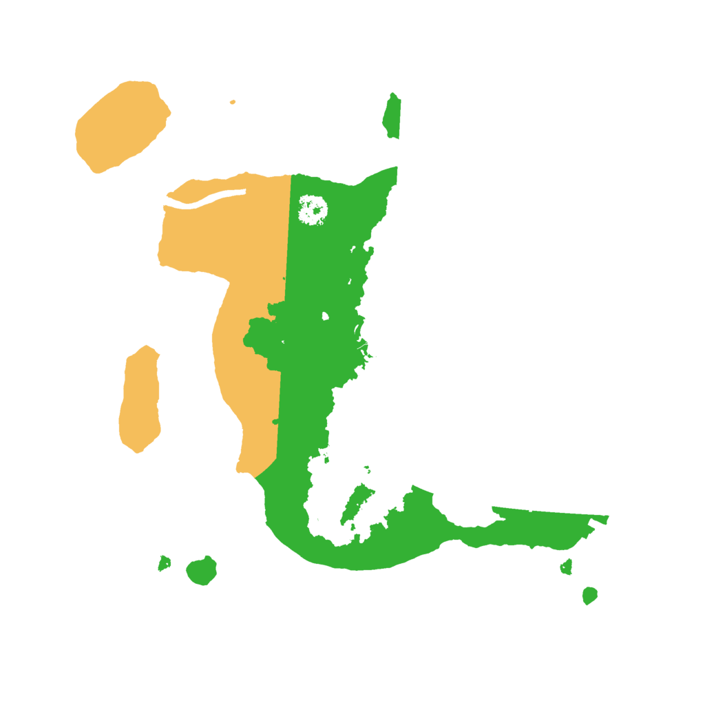 Biome Rust Map: Procedural Map, Size: 2400, Seed: 2054689762