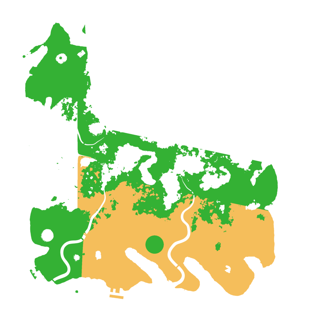 Biome Rust Map: Procedural Map, Size: 4500, Seed: 7476996