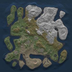 Thumbnail Rust Map: Procedural Map, Size: 4000, Seed: 972336293, 19 Monuments