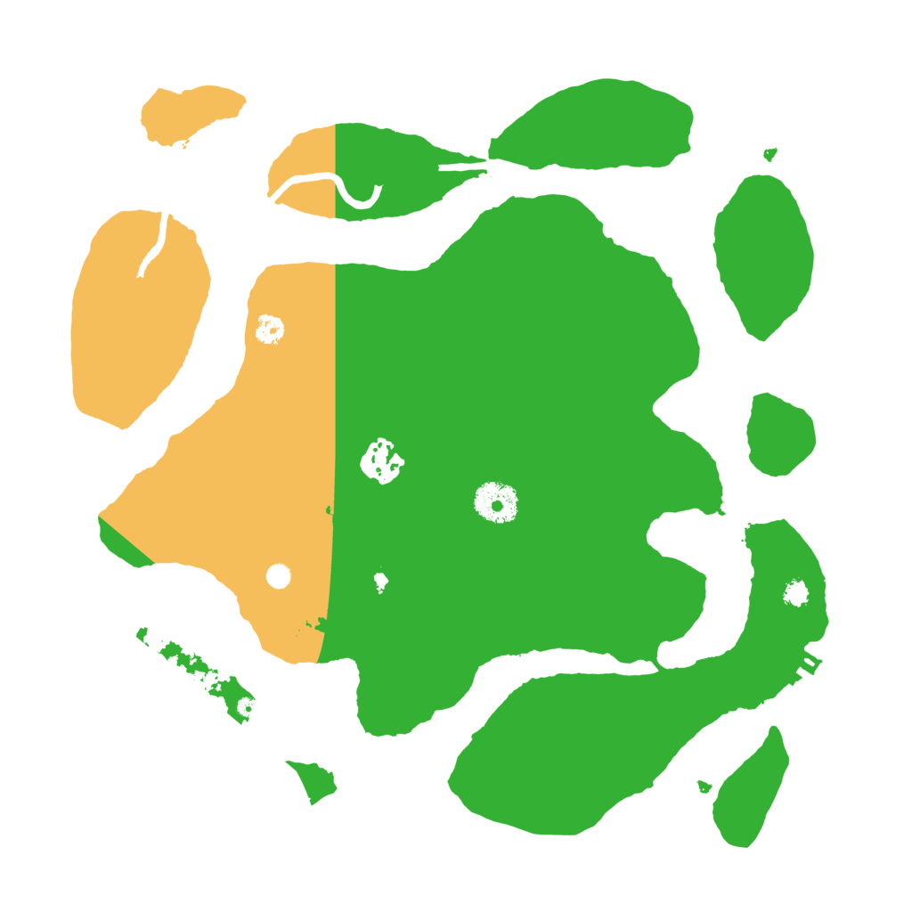 Biome Rust Map: Procedural Map, Size: 3250, Seed: 60