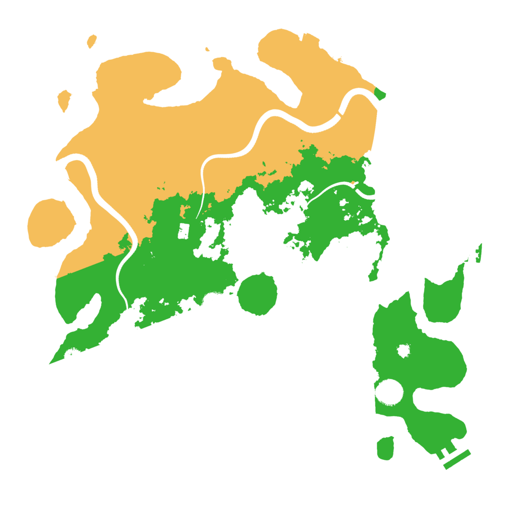 Biome Rust Map: Procedural Map, Size: 3500, Seed: 2002