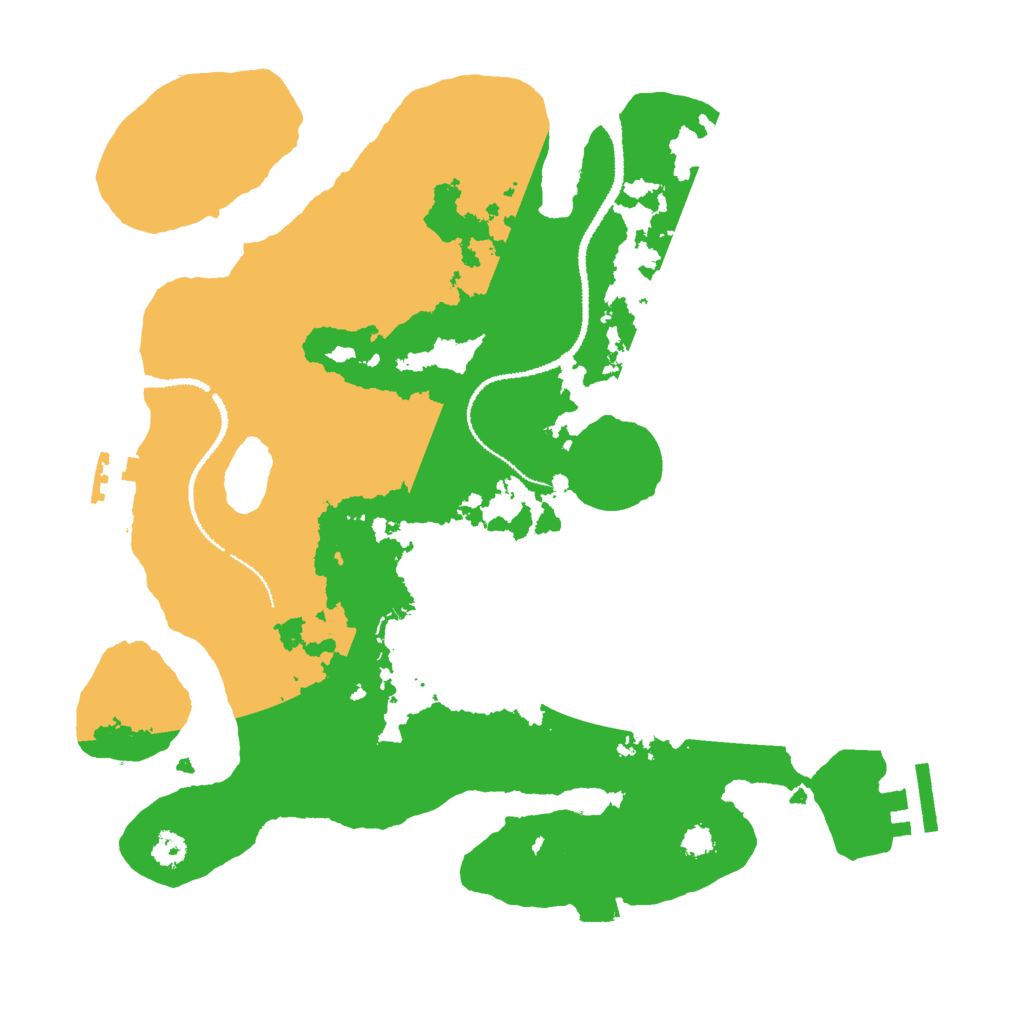 Biome Rust Map: Procedural Map, Size: 3000, Seed: 526960614