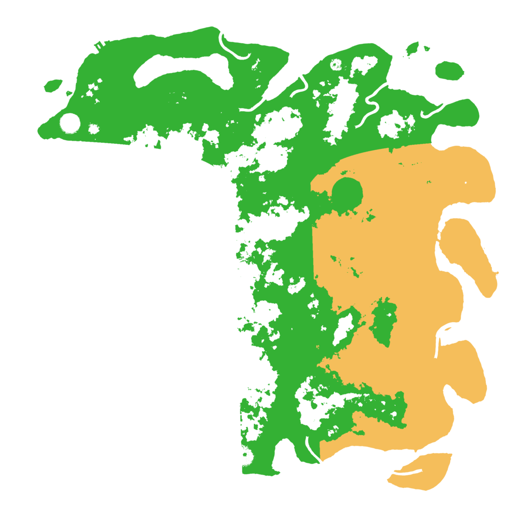 Biome Rust Map: Procedural Map, Size: 4500, Seed: 392021