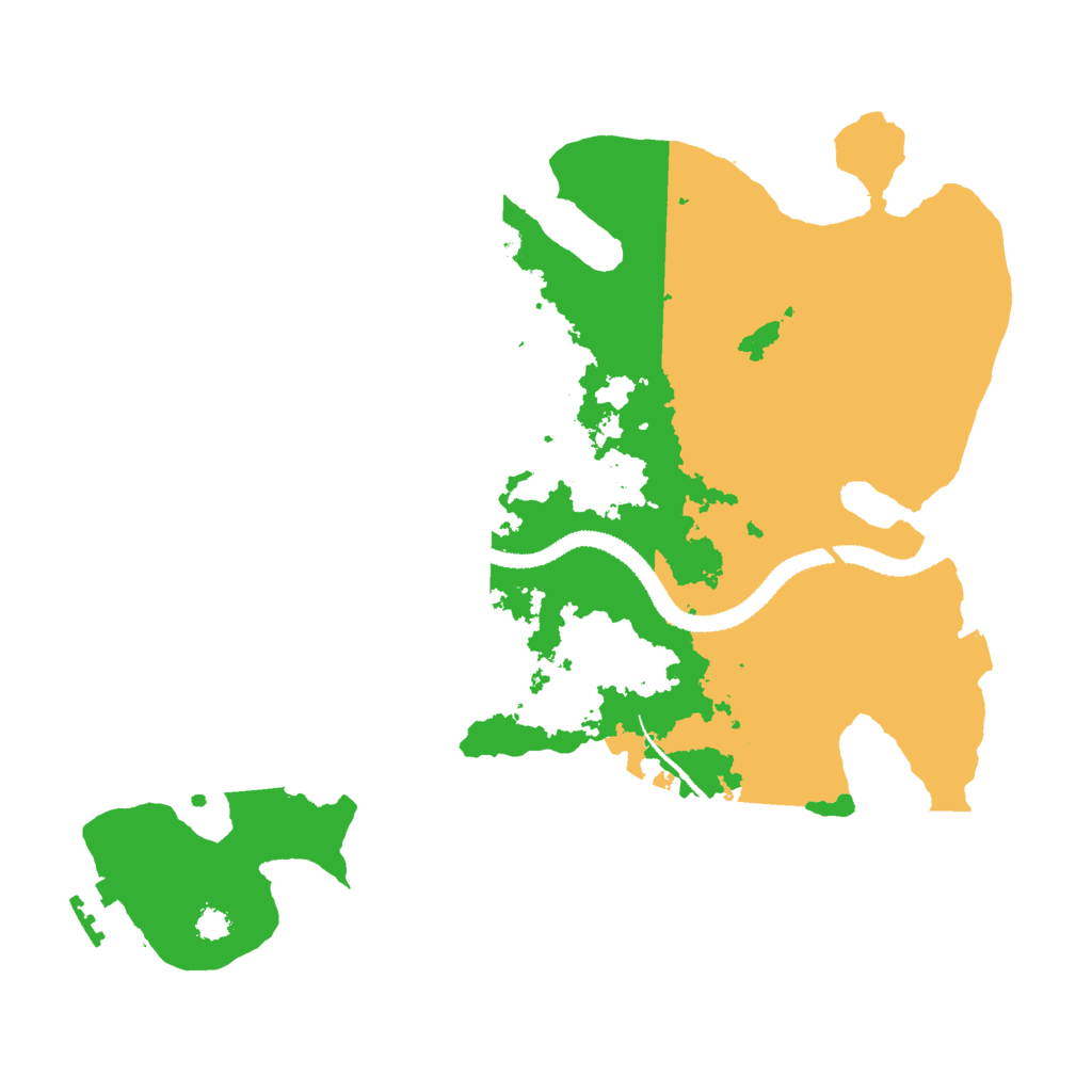 Biome Rust Map: Procedural Map, Size: 3000, Seed: 109051