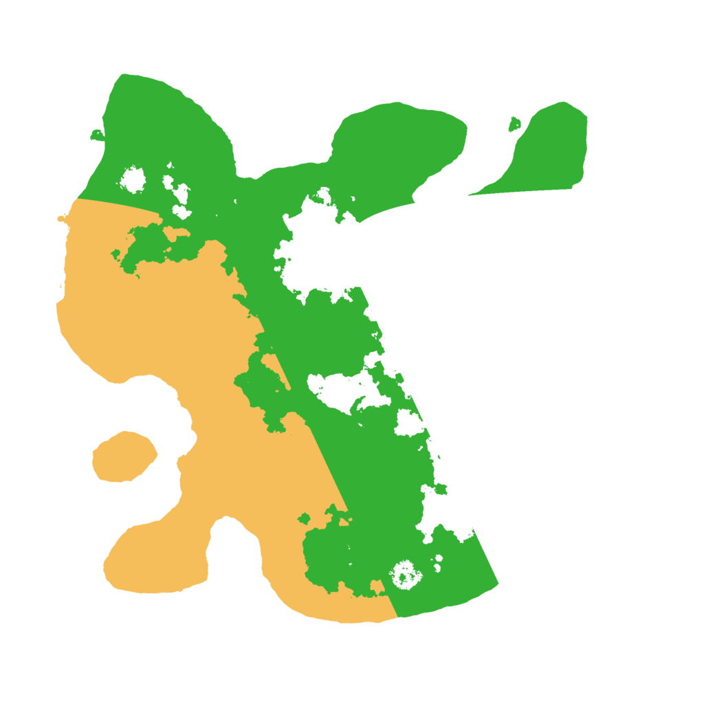 Biome Rust Map: Procedural Map, Size: 2500, Seed: 10111021