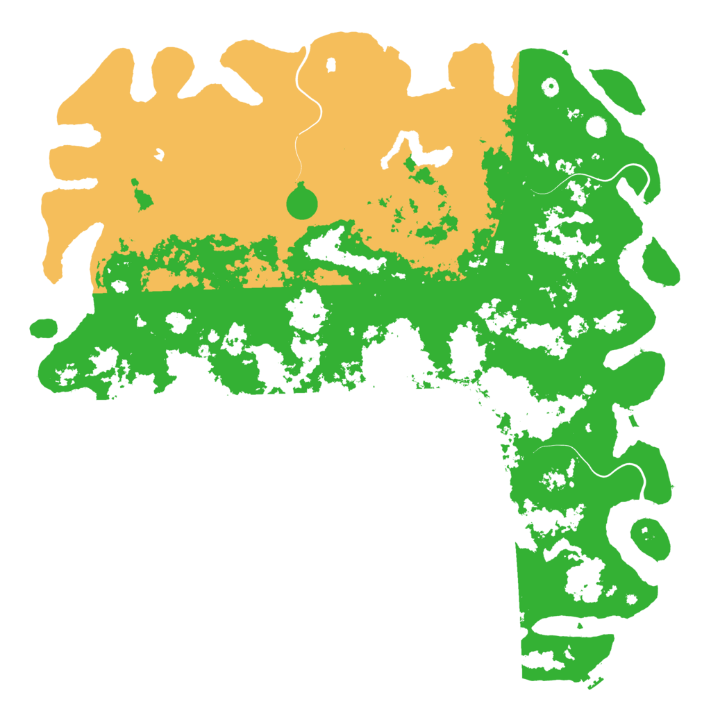 Biome Rust Map: Procedural Map, Size: 6000, Seed: 532344