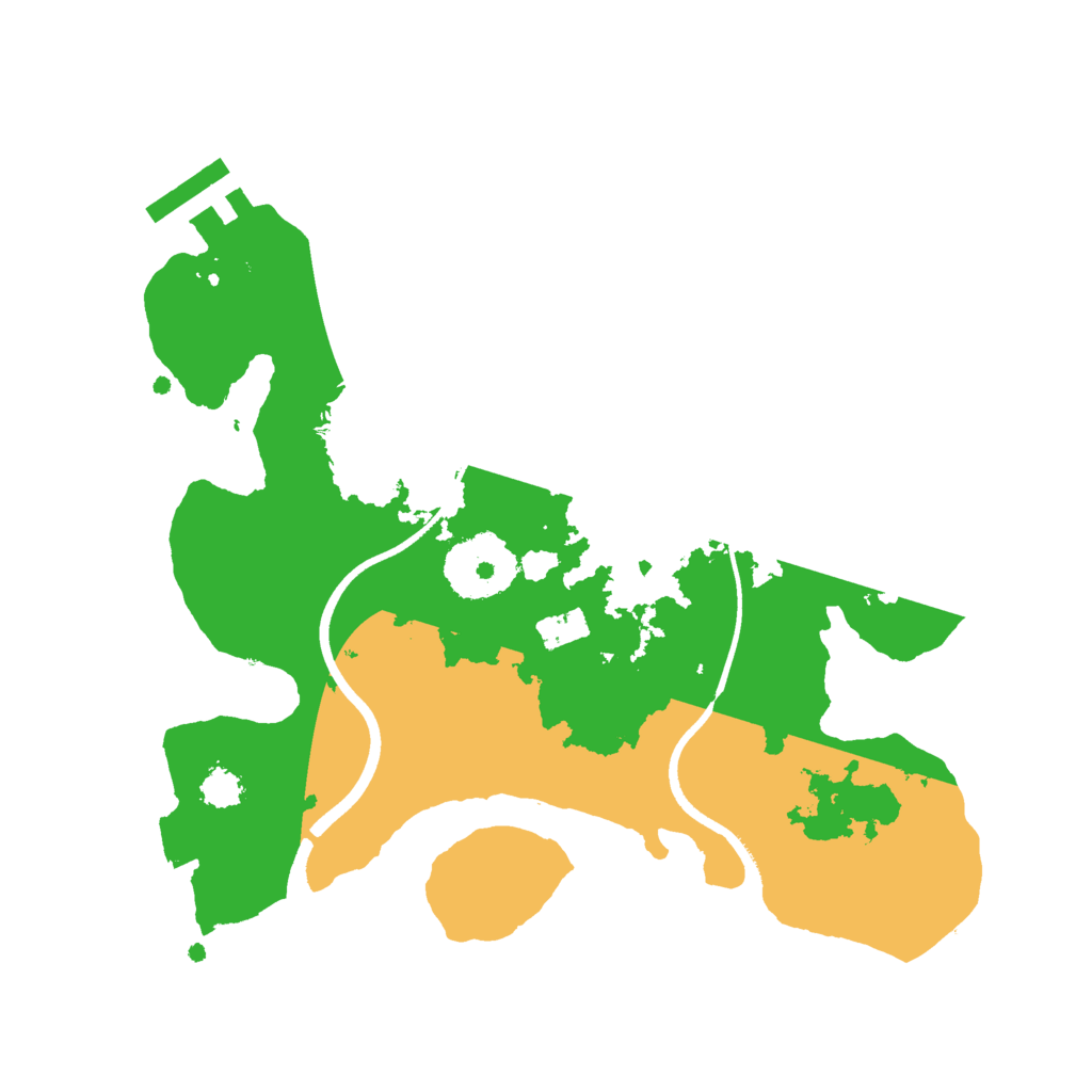 Biome Rust Map: Procedural Map, Size: 2434, Seed: 13825