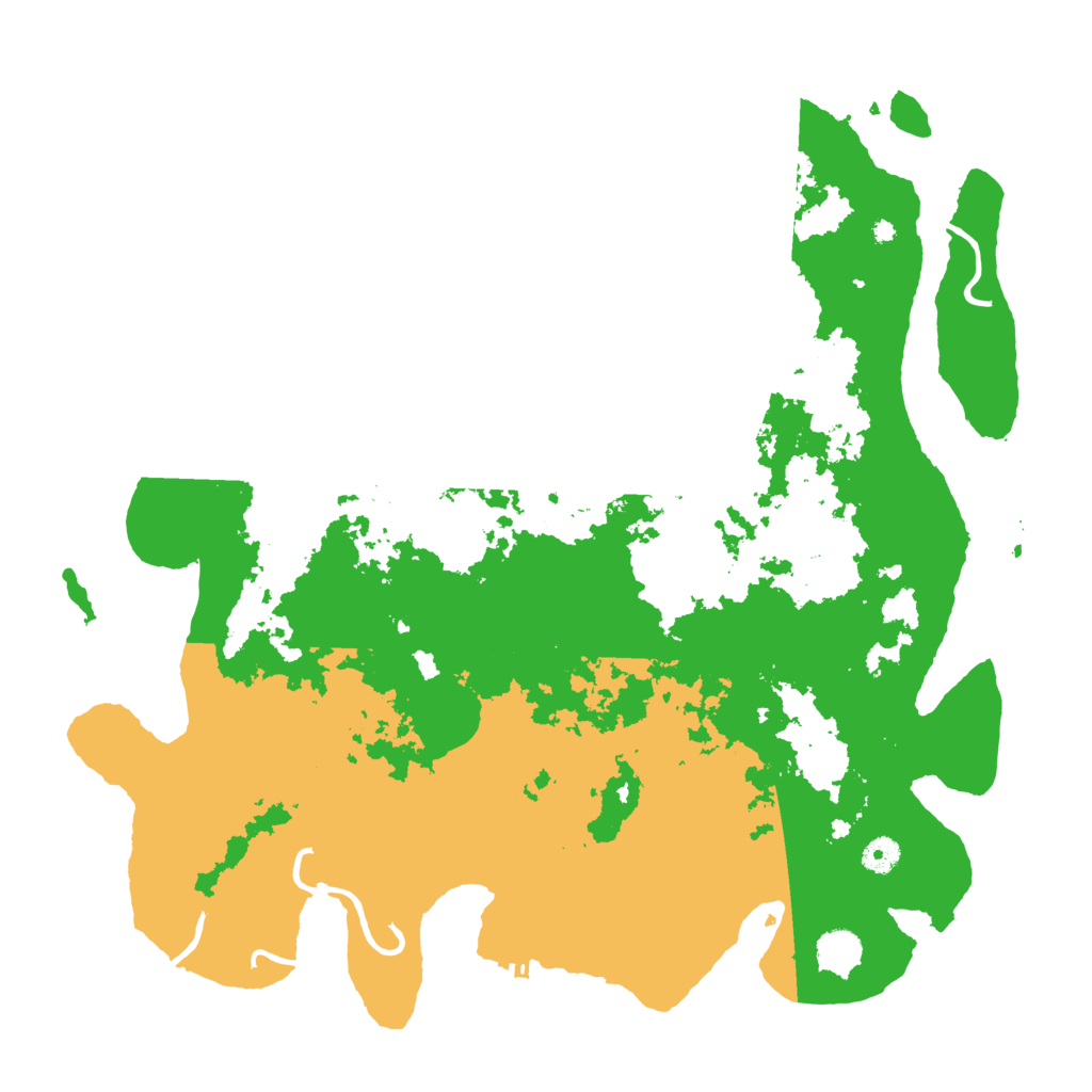 Biome Rust Map: Procedural Map, Size: 4500, Seed: 111021