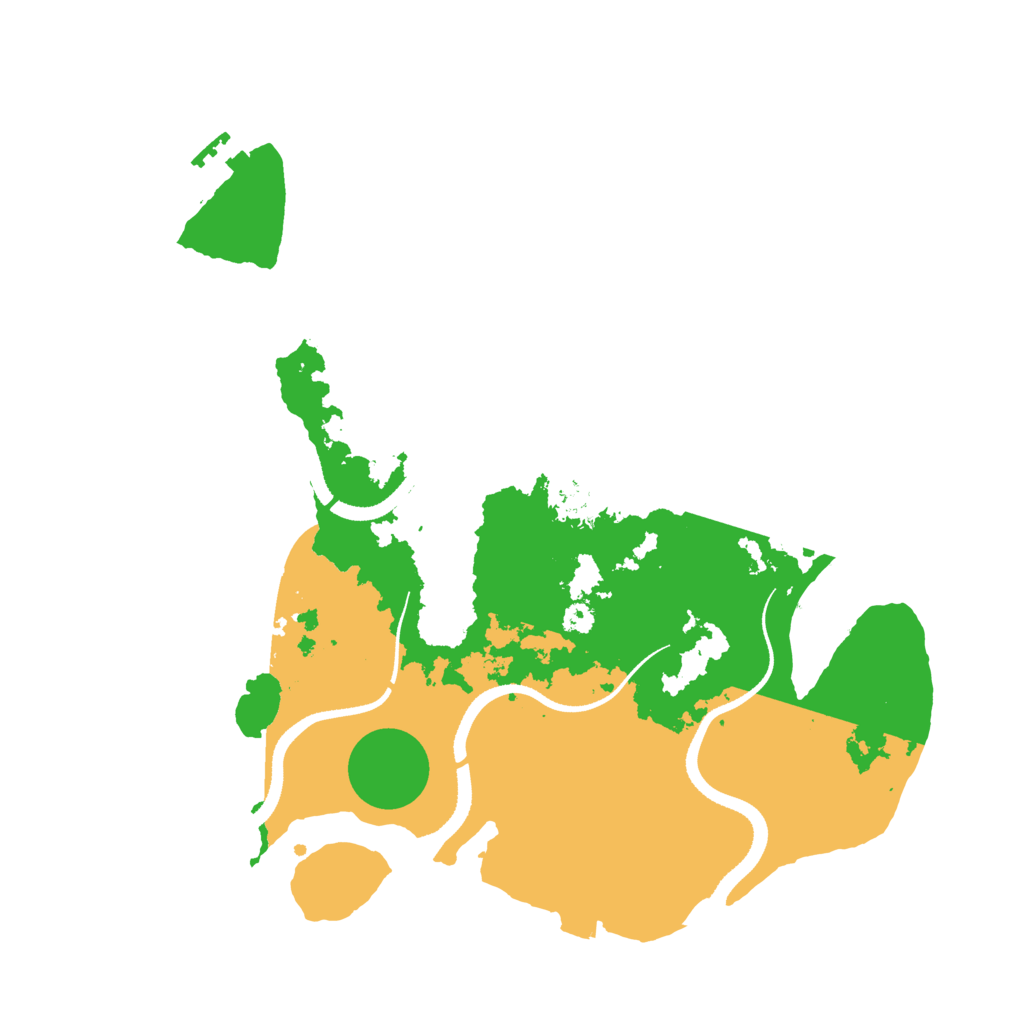 Biome Rust Map: Procedural Map, Size: 3341, Seed: 13825