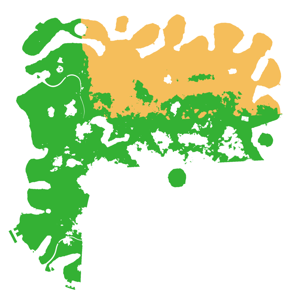 Biome Rust Map: Procedural Map, Size: 4500, Seed: 21110