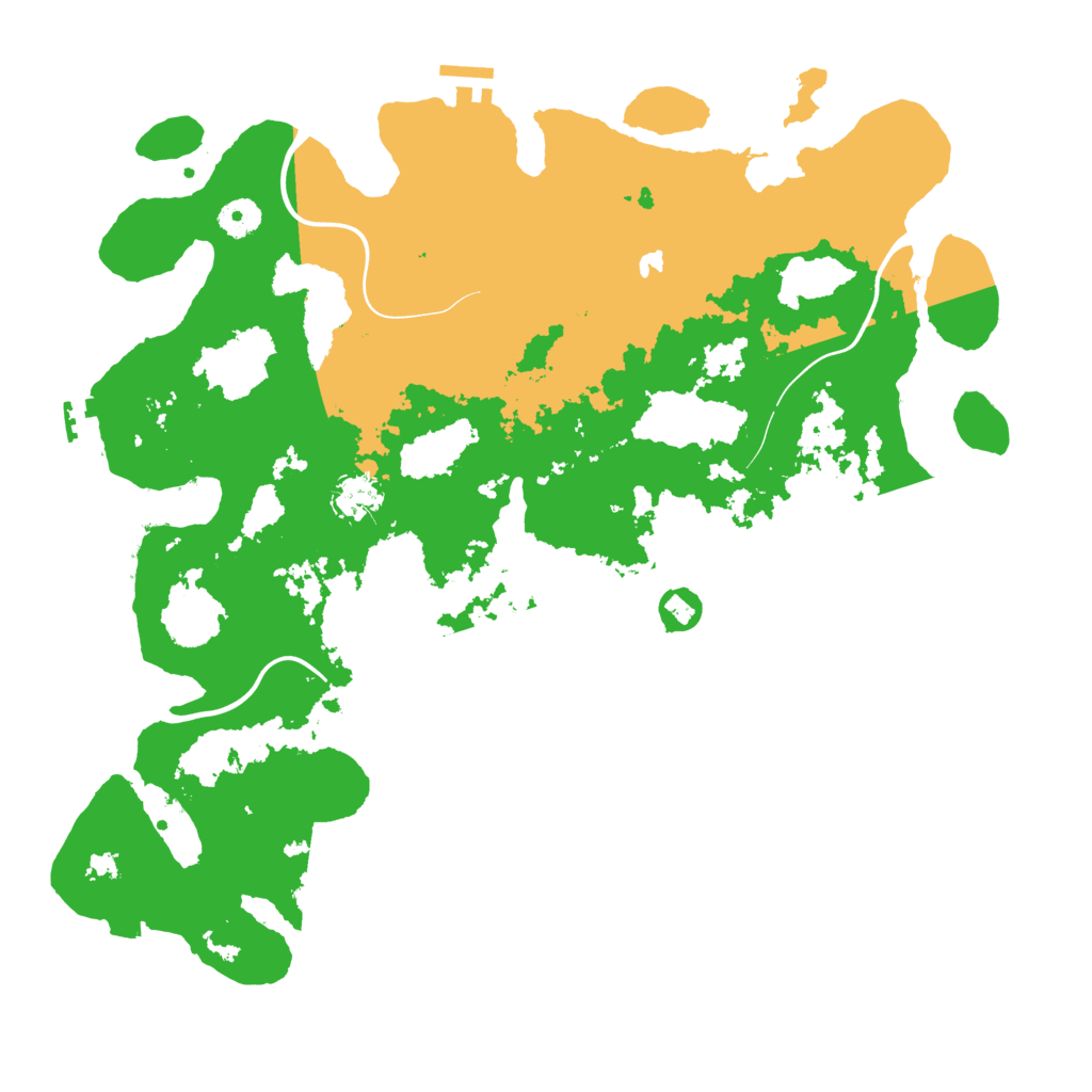 Biome Rust Map: Procedural Map, Size: 4096, Seed: 101110