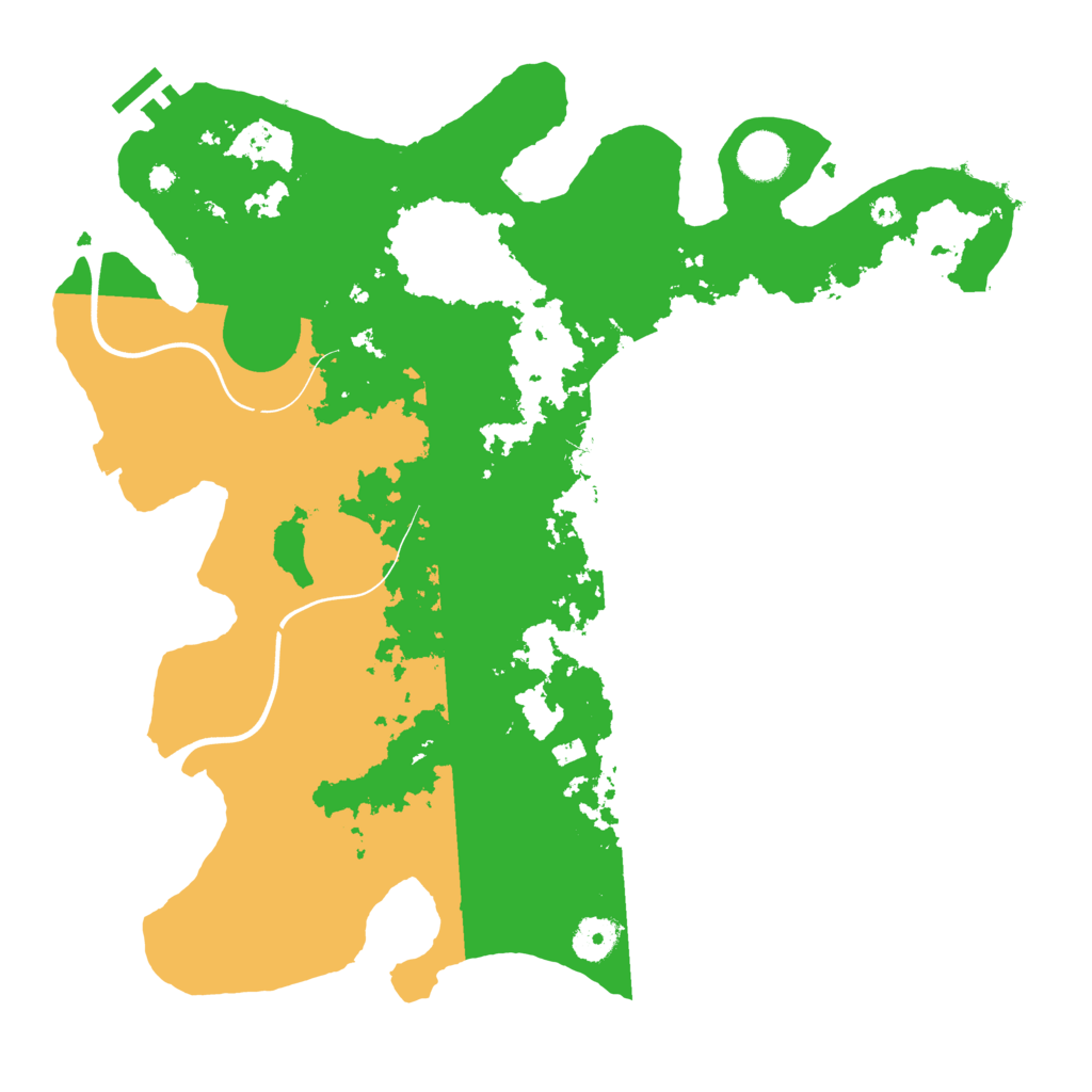 Biome Rust Map: Procedural Map, Size: 3800, Seed: 556221