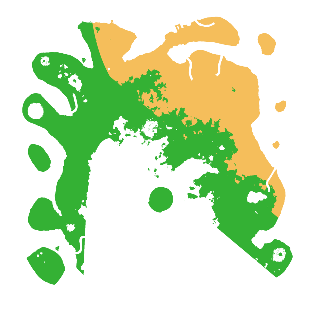 Biome Rust Map: Procedural Map, Size: 3500, Seed: 185566530