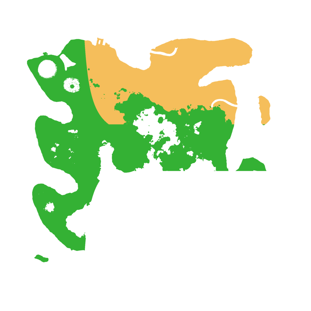 Biome Rust Map: Procedural Map, Size: 3000, Seed: 662532