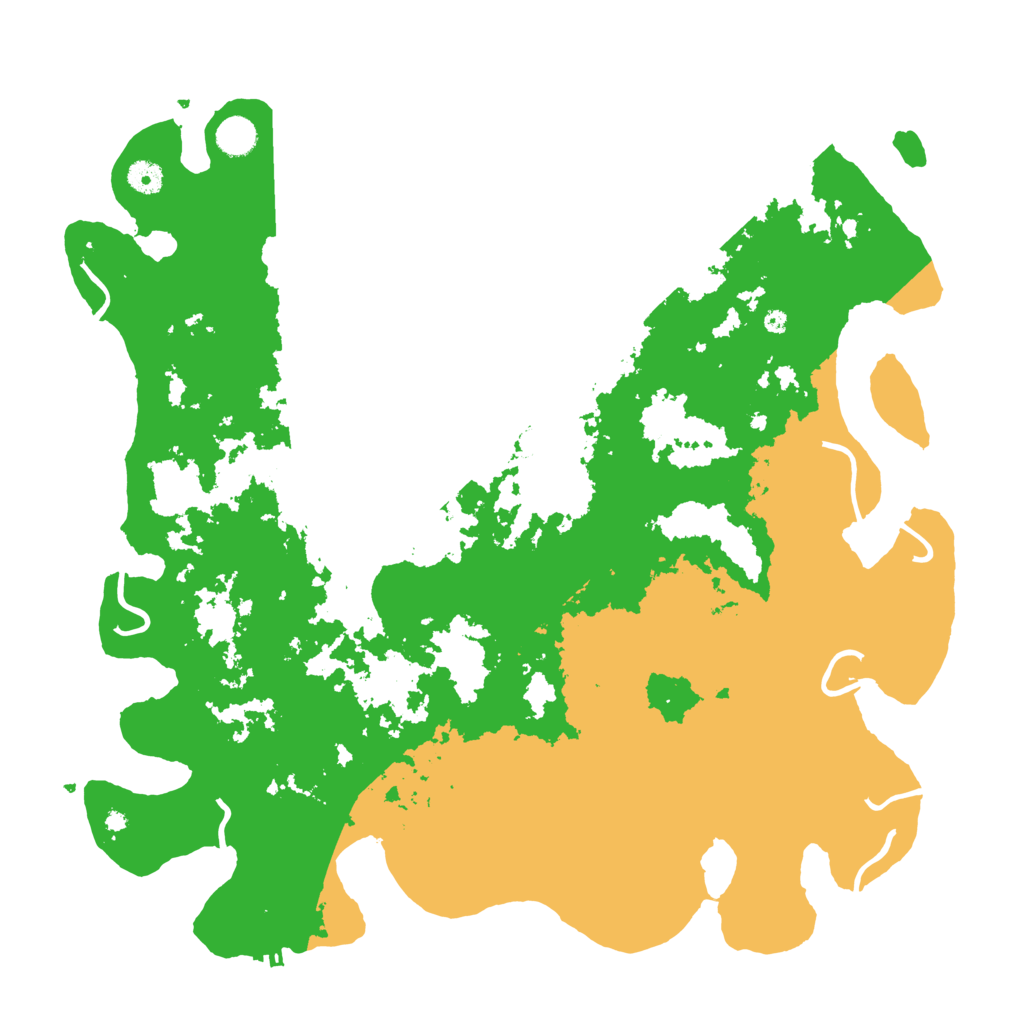 Biome Rust Map: Procedural Map, Size: 4500, Seed: 10079557