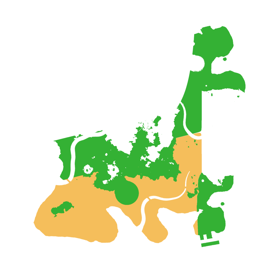 Biome Rust Map: Procedural Map, Size: 3000, Seed: 1847391218