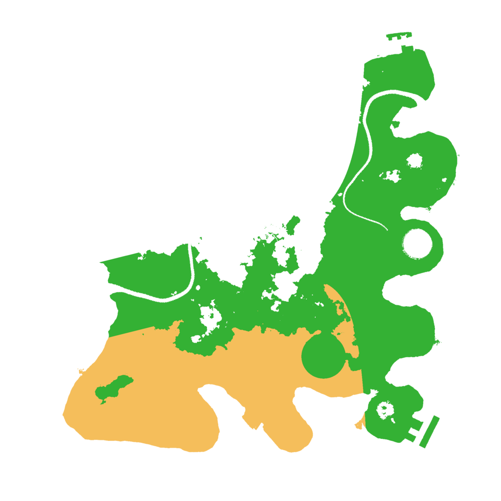 Biome Rust Map: Procedural Map, Size: 3000, Seed: 1847391218