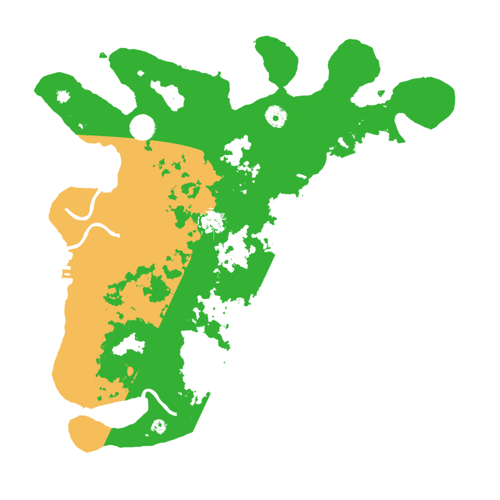 Biome Rust Map: Procedural Map, Size: 3500, Seed: 157531102