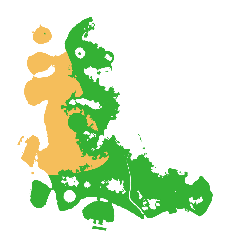 Biome Rust Map: Procedural Map, Size: 3500, Seed: 31044