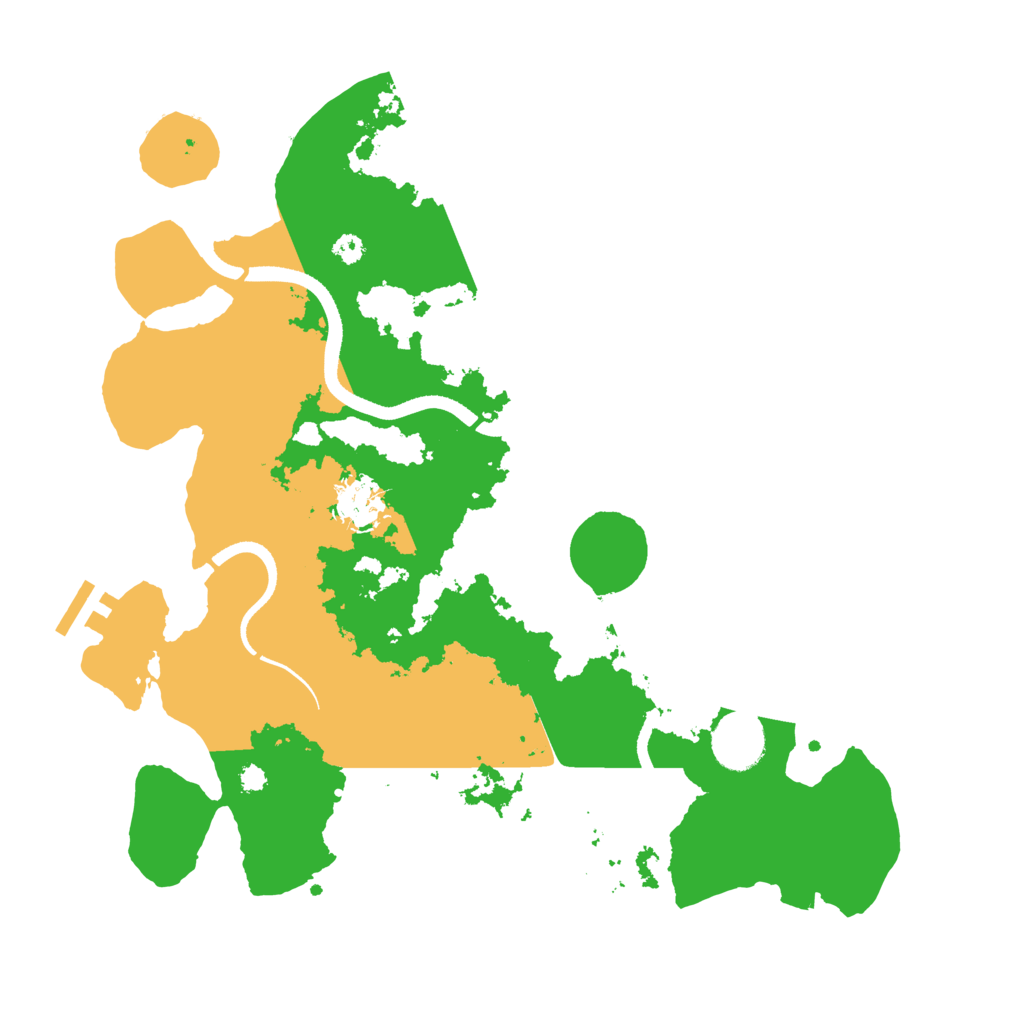 Biome Rust Map: Procedural Map, Size: 3500, Seed: 31044