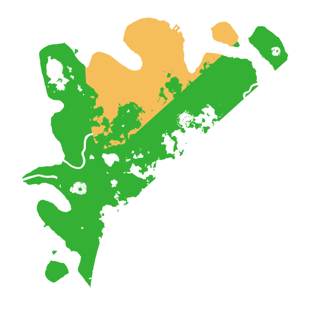 Biome Rust Map: Procedural Map, Size: 3500, Seed: 3261340