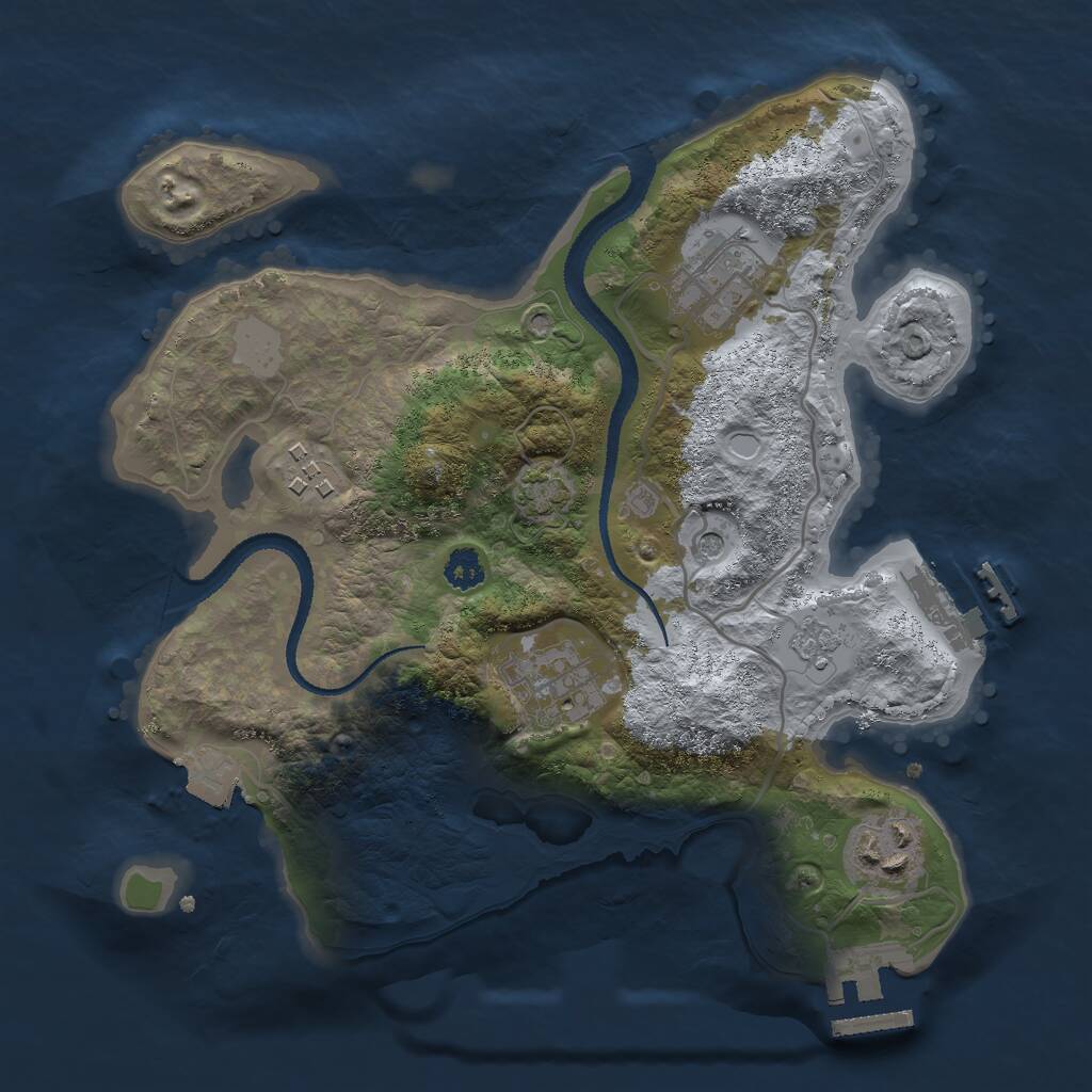 Rust Map: Procedural Map, Size: 2700, Seed: 29, 10 Monuments