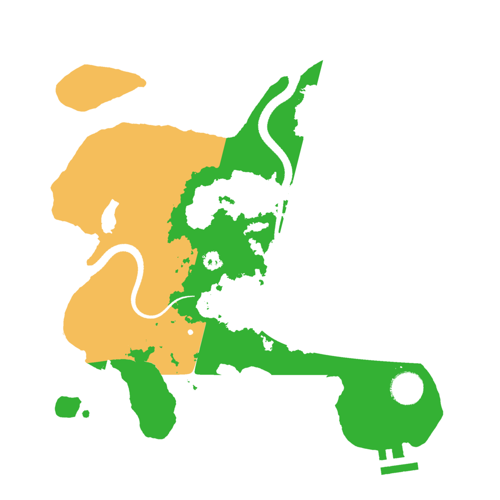 Biome Rust Map: Procedural Map, Size: 2700, Seed: 29