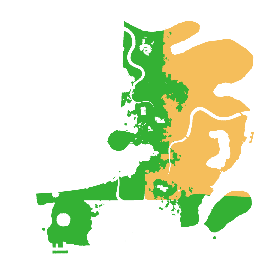 Biome Rust Map: Procedural Map, Size: 3500, Seed: 772349009