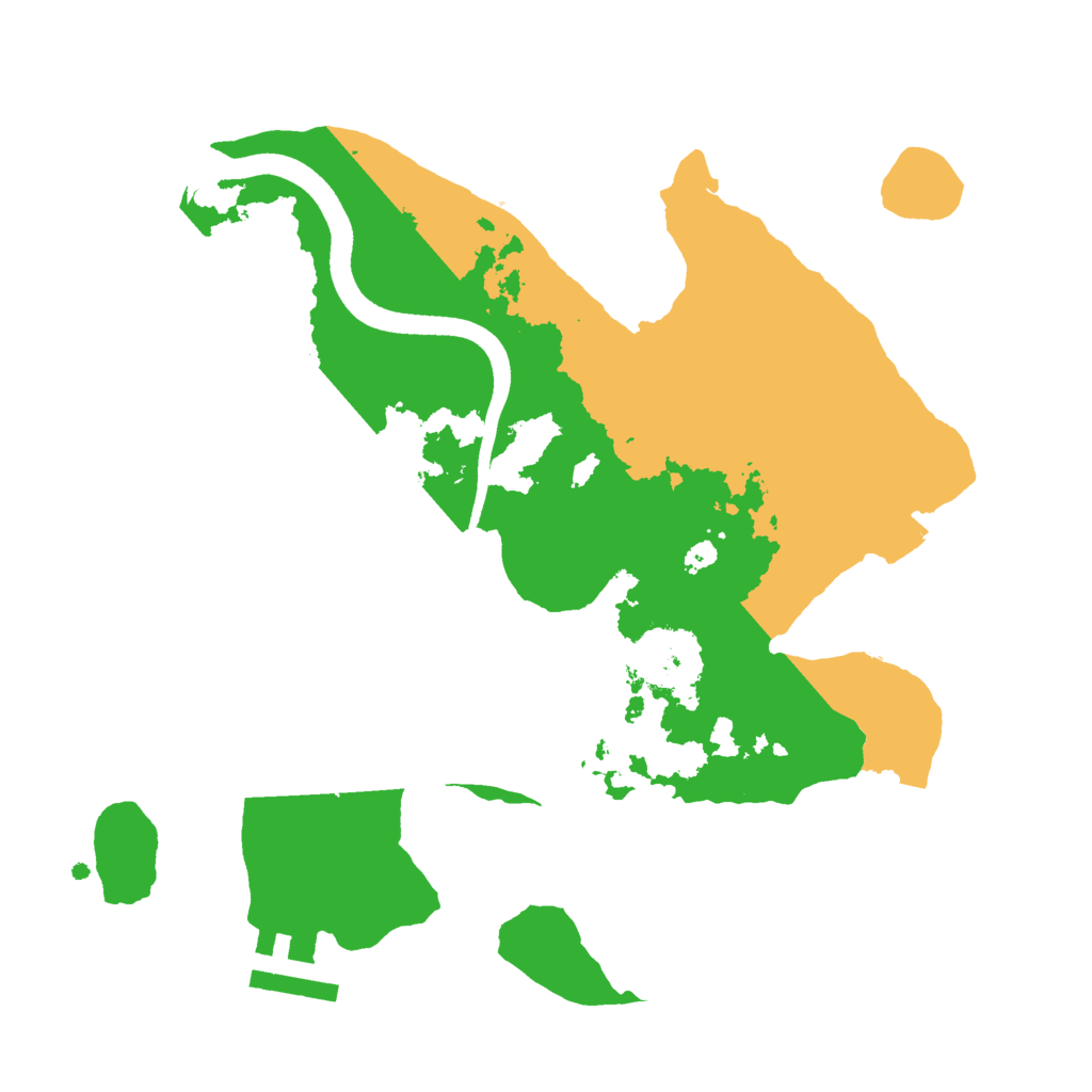 Biome Rust Map: Procedural Map, Size: 2500, Seed: 1526789452