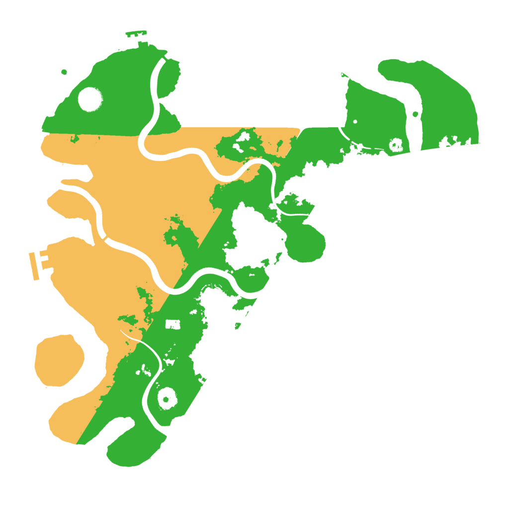 Biome Rust Map: Procedural Map, Size: 3700, Seed: 8945