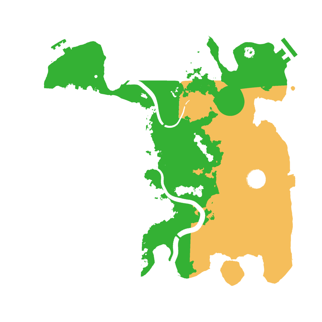 Biome Rust Map: Procedural Map, Size: 3000, Seed: 90078601