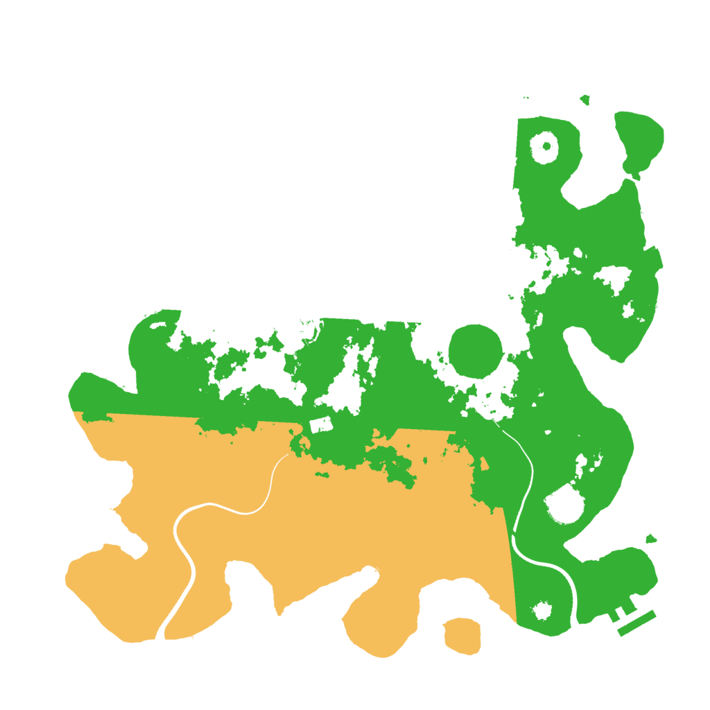 Biome Rust Map: Procedural Map, Size: 3500, Seed: 540529809