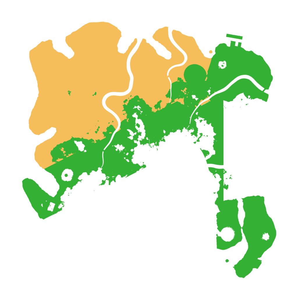 Biome Rust Map: Procedural Map, Size: 3700, Seed: 686625775