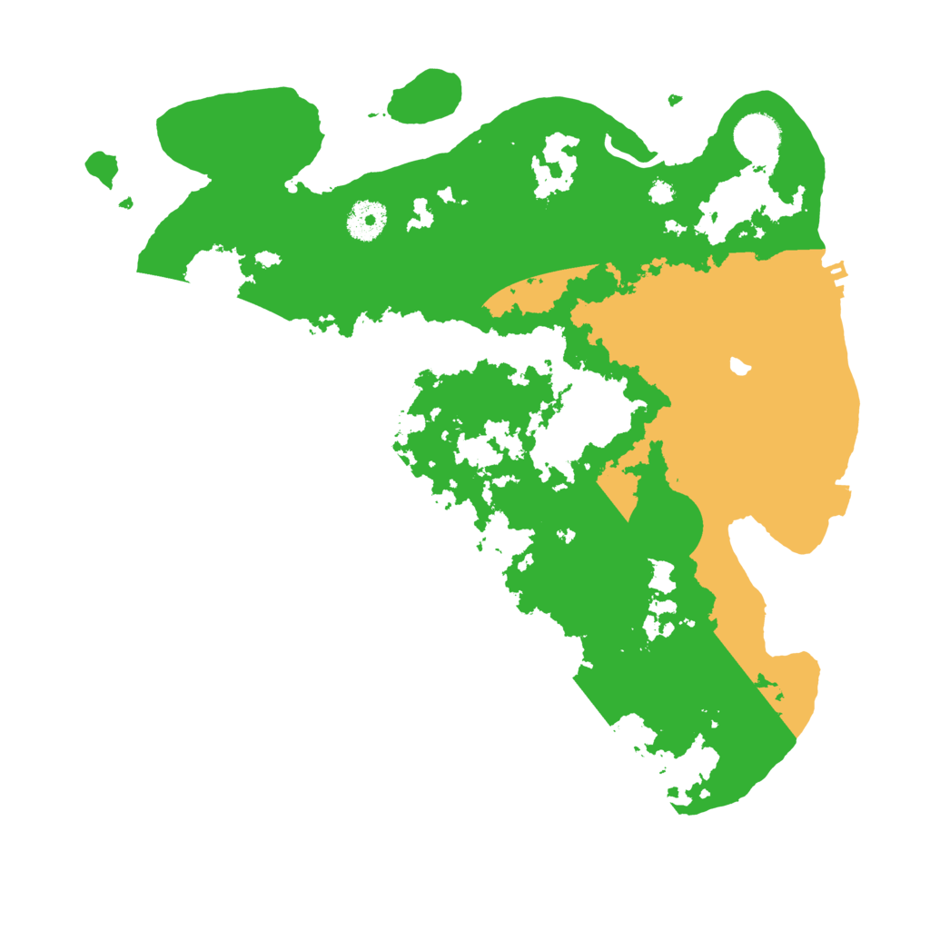 Biome Rust Map: Procedural Map, Size: 3500, Seed: 198735