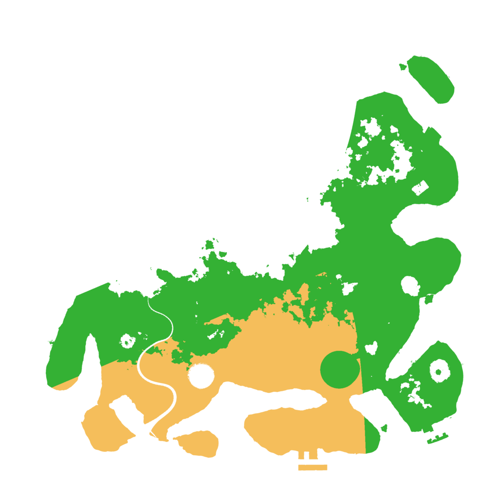 Biome Rust Map: Procedural Map, Size: 3500, Seed: 19507158