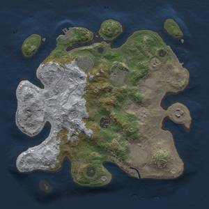 Thumbnail Rust Map: Procedural Map, Size: 3000, Seed: 4000, 13 Monuments