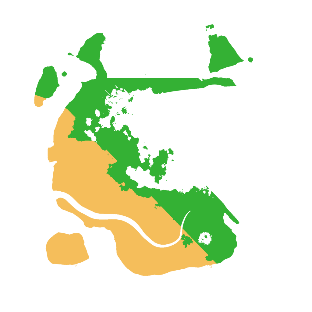 Biome Rust Map: Procedural Map, Size: 2500, Seed: 1559