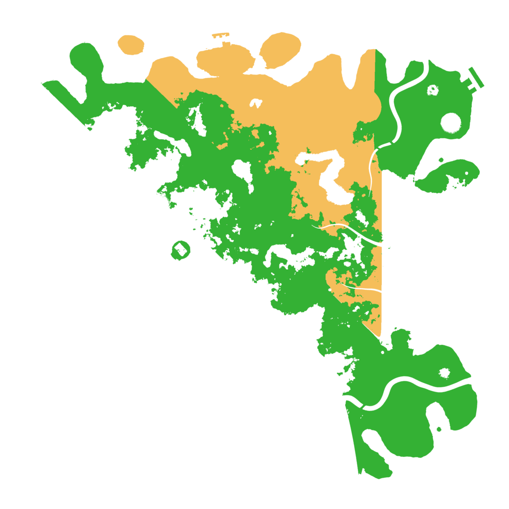 Biome Rust Map: Procedural Map, Size: 4500, Seed: 8888