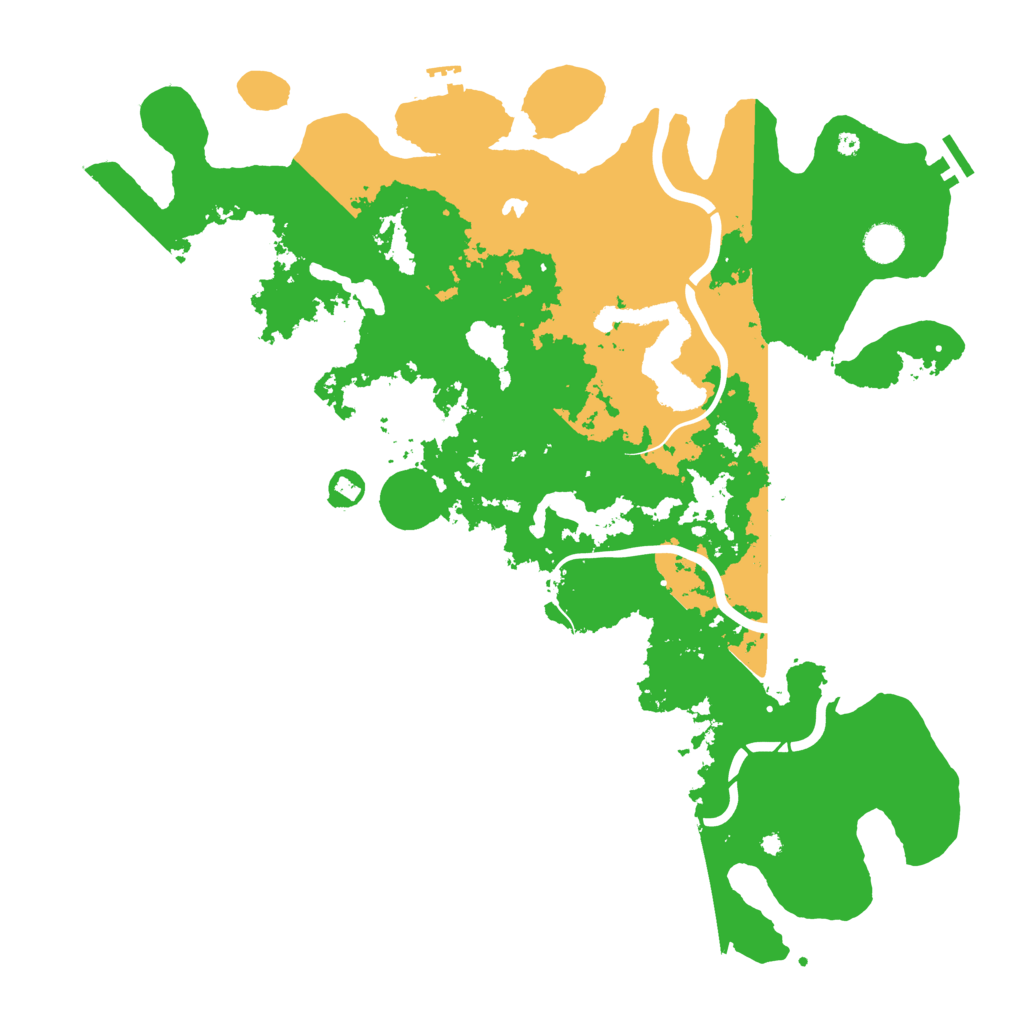 Biome Rust Map: Procedural Map, Size: 4500, Seed: 8888