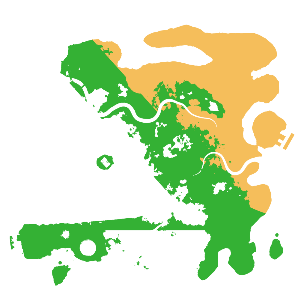 Biome Rust Map: Procedural Map, Size: 3500, Seed: 20211027