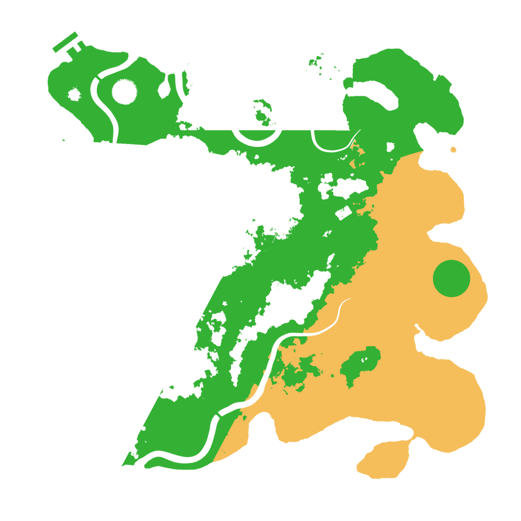 Biome Rust Map: Procedural Map, Size: 3700, Seed: 804531434