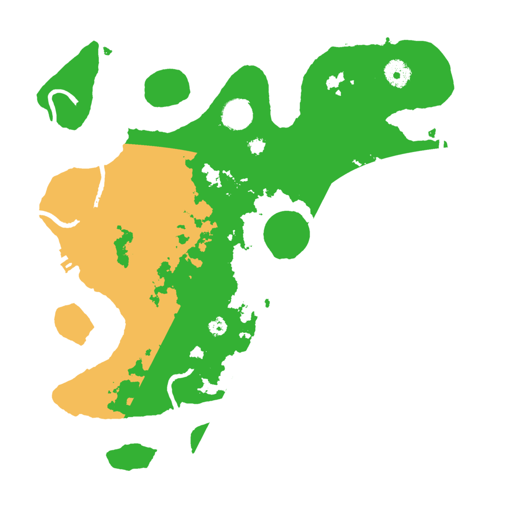 Biome Rust Map: Procedural Map, Size: 3000, Seed: 22222