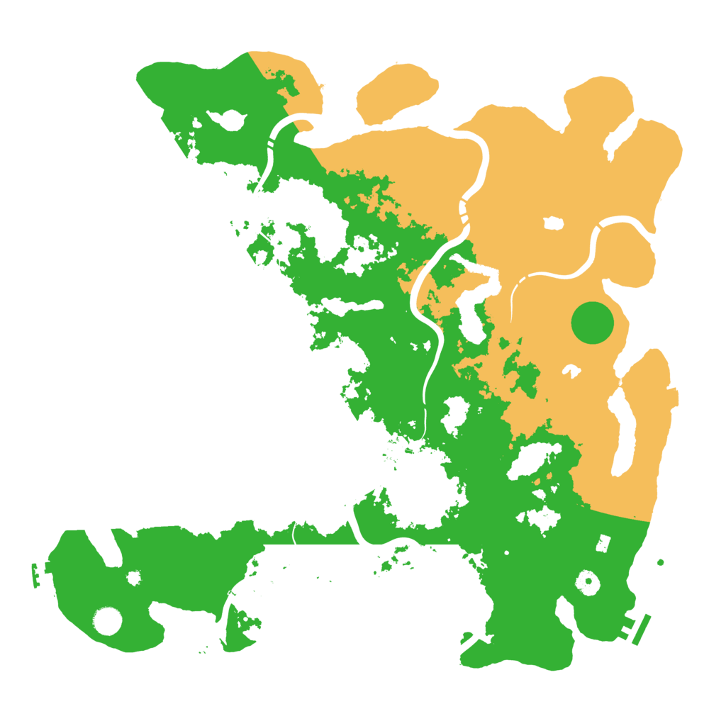 Biome Rust Map: Procedural Map, Size: 4500, Seed: 5474